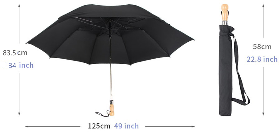 Windproof Automatic Portable Folding Umbrella