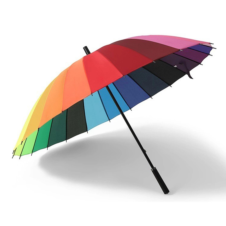 rainbow golf umbrellas