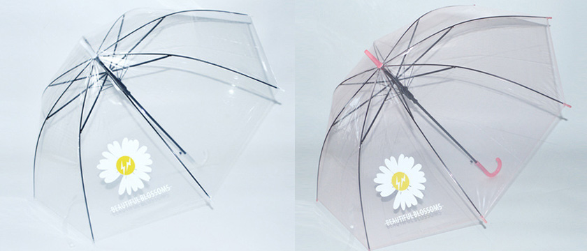 Transparent golf umbrella