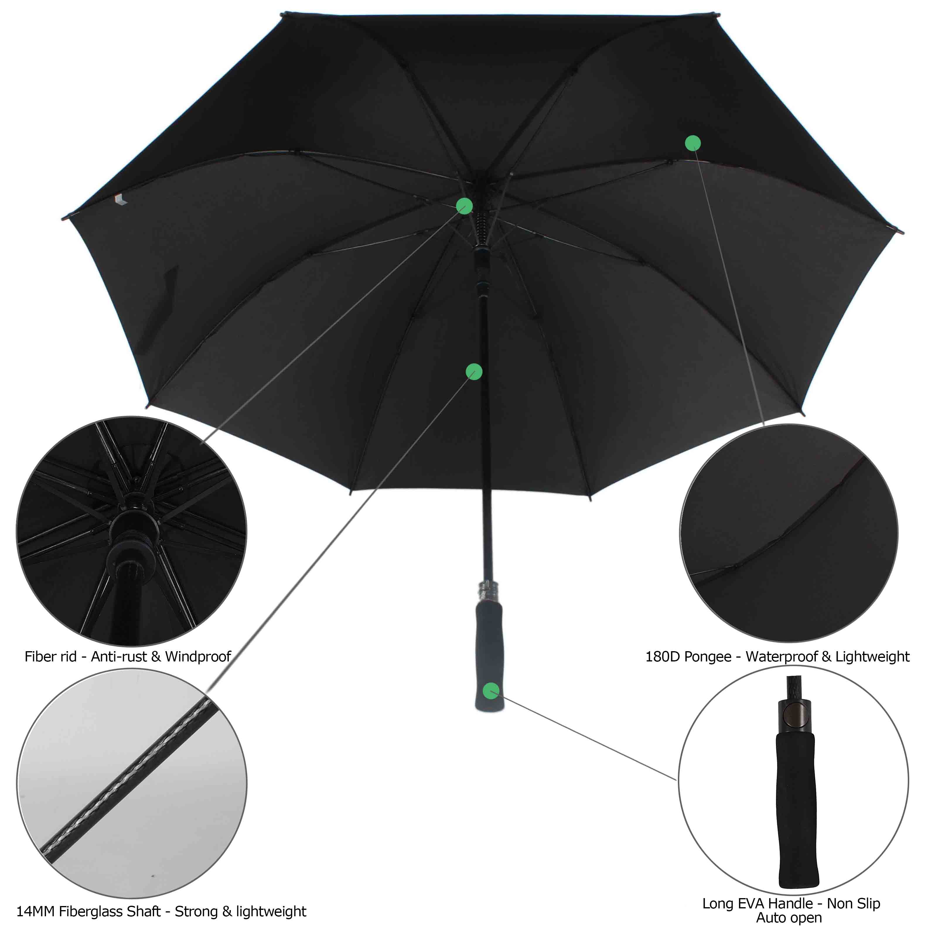 Wholesale 51 Inch Large Compact Golf Umbrella Manufacturers