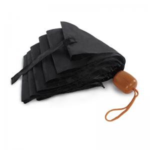 black folding umbrella