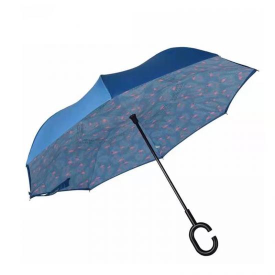 C Handle Waterproof Inverted Umbrella