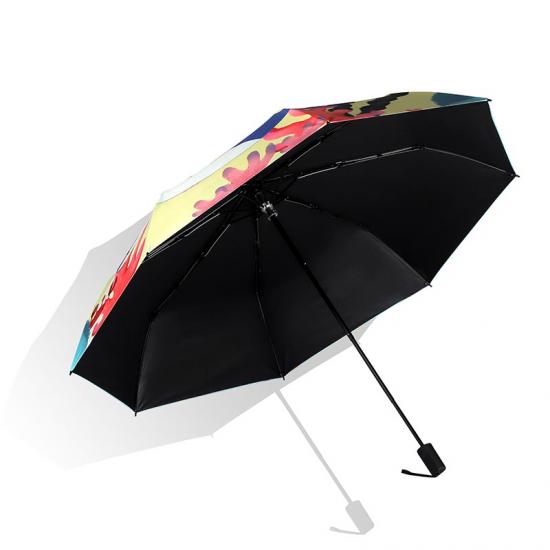 Customised Womens Strong 3 Folding Umbrella