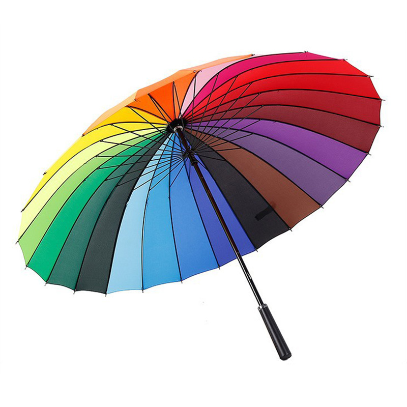 Colorful rainbow umbrella