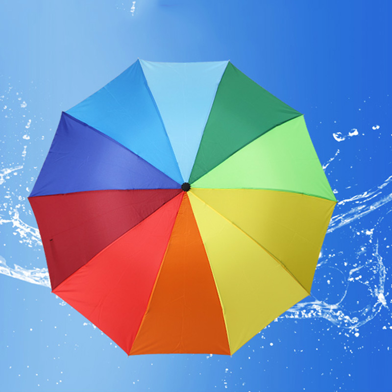 rainbow folding umbrella