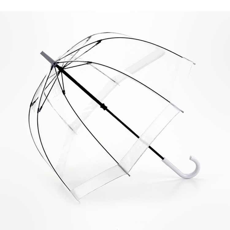 straight transparent birdcage umbrella