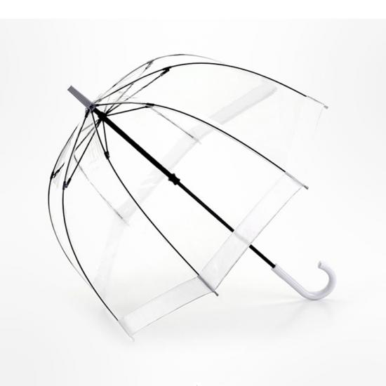 Manual Straight Handle Transparent Birdcage Umbrella