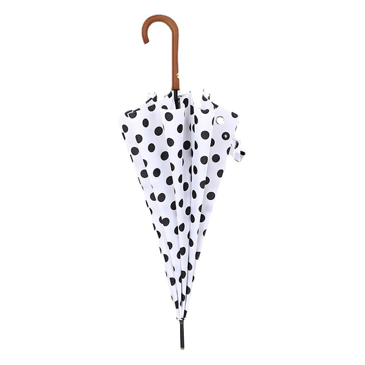 windproof polka dot golf umbrella