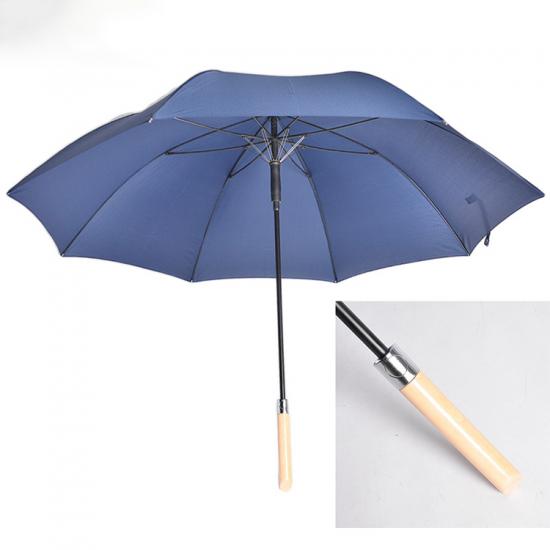 Premium Promotional Golf Umbrellas Solid Wood Handle