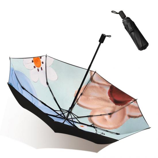 Automatic Folding Vinyl Parasol Gift Umbrella