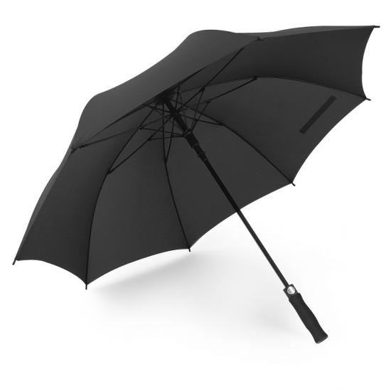 Wholesale Automatic Straight Golf Umbrella Wooden Long Handle Umbrella