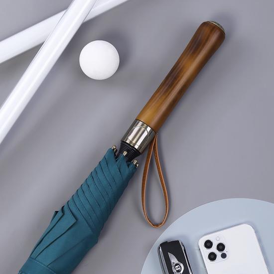 Wooden Large Long Handle Golf Umbrella for Advertising
