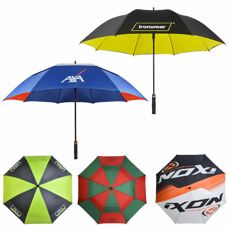 Custom Logo Golf Umbrella Auto Open Strong Windproof Printing Umbrella