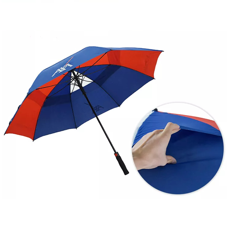 Custom Logo Golf Umbrella Auto Open Strong Windproof Printing Umbrella