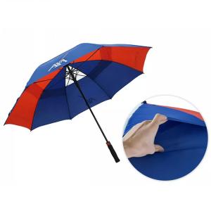 Custom Logo Golf Umbrella Auto Open Strong Windproof Printing Umbrella