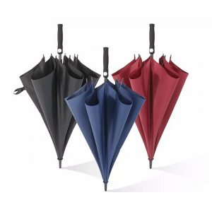 Custom Logo Printed Straight Automatic Golf Umbrella Windproof