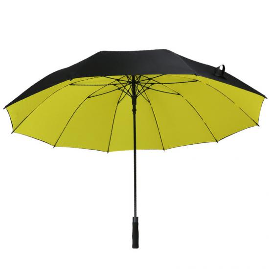 Double Layer Long Handle Umbrella 10 Ribs Advertising Umbrella Printed Logo Golf Umbrella